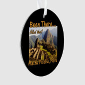 ペルーのマチュピチュ・インカ・トレイル・ハイキング オーナメント (正面)