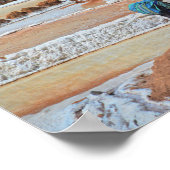 ペルーのマラスで塩を収穫する ポスター (角)