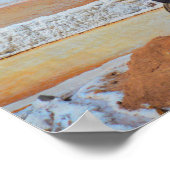 ペルーのマラスで塩を収穫する ポスター (角)