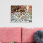 ペルーのマラスの塩パン キャンバスプリント (インサイチュ (リビング))