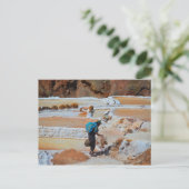 ペルーのマラスの塩パン ポストカード (スタンド正面)