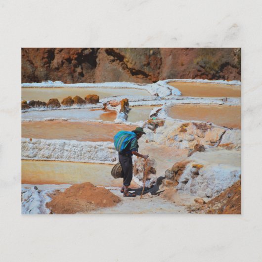 ペルーのマラスの塩パン ポストカード (正面)