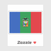 ペルーのモケガ市国旗 シール (シート)