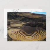 ペルーのモレーにあるインカ農用地 ポストカード (正面/裏面)