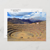 ペルーのモレーにあるインカ農用地 ポストカード (正面/裏面)