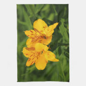 ペルーのユリ キッチンタオル (縦)