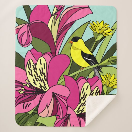 ペルーのユリ シェルパブランケット (正面)