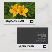 ペルーのユリ 名刺 (正面/裏面)