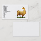 ペルーのラマのプロフィールカード 名刺 (正面/裏面)
