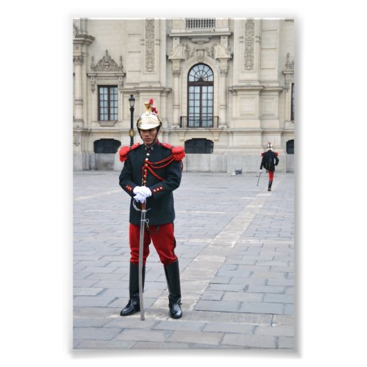 ペルーのリマ州の警備員の変更 フォトプリント            (正面)