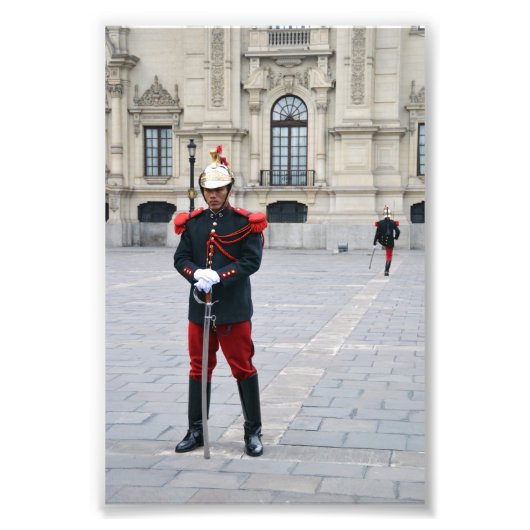 ペルーのリマ州の警備員の変更 フォトプリント            (正面)