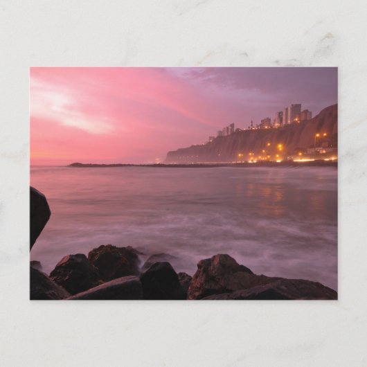 ペルーのリマ州ハガキMiraflores Rosa ポストカード (正面)