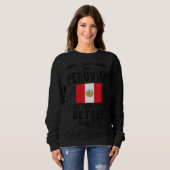 ペルーのルーツをルーツとするペルー国旗 スウェットシャツ (正面フル)