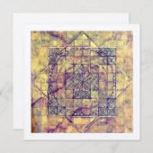 ペルーの古代ナスカ・マンダラ。カード サンキューカード (正面/裏面)