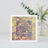 ペルーの古代ナスカ・マンダラ。カード サンキューカード (スタンド正面)