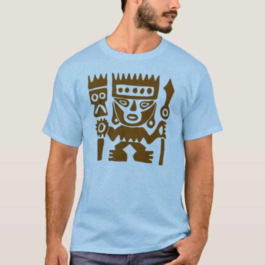 ペルーの古代引く戦士 Tシャツ (正面)