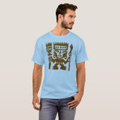 ペルーの古代引く戦士 Tシャツ (正面フル)
