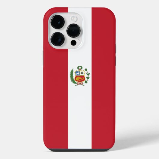 ペルーの国旗 iPhoneケース (裏面)