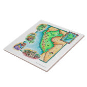 ペルーの地図 タイル (側面)