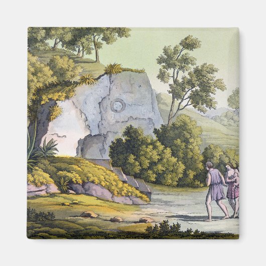 ペルーの太陽神社、'Le Couses Ancien et Moder マグネット (正面)