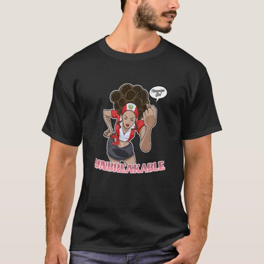 ペルーの女の子Unbreakable Iペルー伝統I Pe Tシャツ (正面)