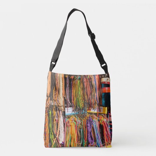ペルーの市場 クロスボディバッグ (裏面)