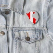 ペルーの旗の地図 缶バッジ (インサイチュ)