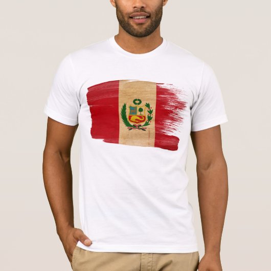 ペルーの旗のTシャツ Tシャツ (正面)