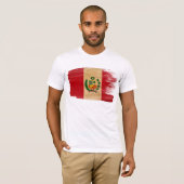 ペルーの旗のTシャツ Tシャツ (正面フル)