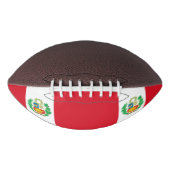 ペルーの旗を持つ愛国的なアメリカンフットボール アメリカンフットボール (正面)