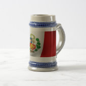ペルーの旗 ビールジョッキ (正面右)