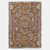 ペルーの植民地タペストリーの敷物/ブランケット スローブランケット (正面縦)