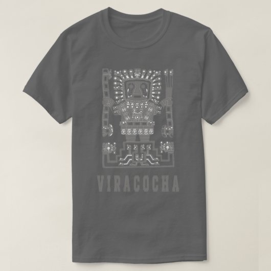 ペルーの神のための古代の宇宙飛行士Viracochaギフトアイディア Tシャツ (デザイン正面)