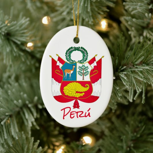 ペルーの紋章 セラミックオーナメント (ツリー)