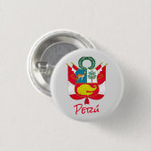 ペルーの紋章 缶バッジ (正面&裏面)