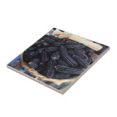 ペルーの紫色のトウモロコシ タイル (側面)