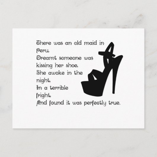 ペルーの老婦人 ポストカード (正面)