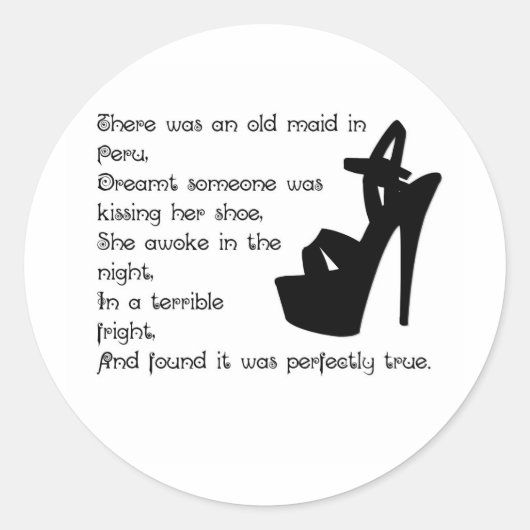 ペルーの老婦人 ラウンドシール (正面)