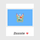 ペルーの華頂市国旗 シール (シート)