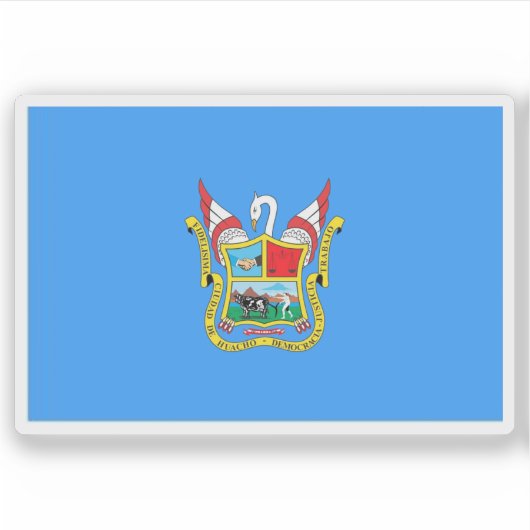 ペルーの華頂市国旗 シール (正面)