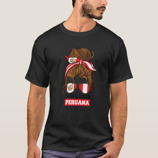 ペルーの誇り高きペルー人女性 Tシャツ (正面)
