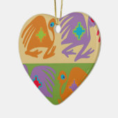 ペルーの鳥 セラミックオーナメント (左)