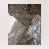 ペルーのMachu Picchuへのインカ人の柵の列車 ジグソーパズル (縦)