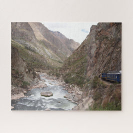 ペルーのMachu Picchuへのインカ人の柵の列車 ジグソーパズル