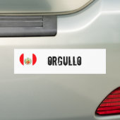 ペルーのorgullo (プライド) バンパーステッカー (車上)