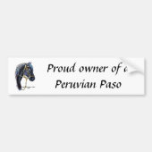 ペルーのPasoの誇りを持ったな所有者 バンパーステッカー (正面)