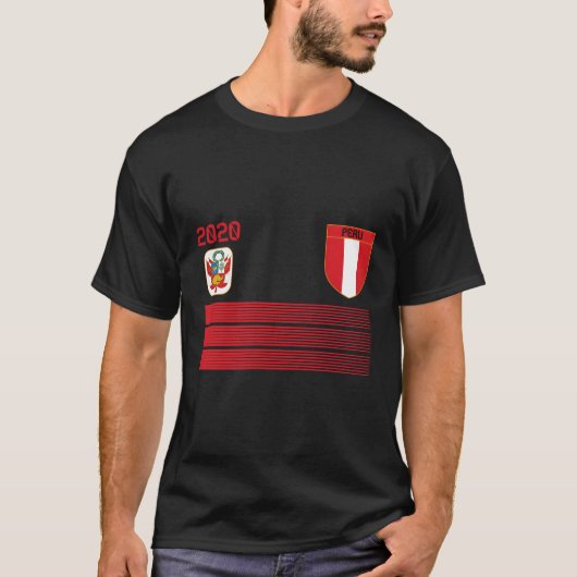 ペルーサッカージャージー2020ペルーサッカー Tシャツ (正面)