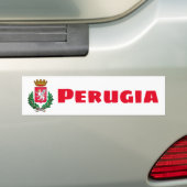 ペルージャの紋章 イタリア バンパーステッカー (車上)