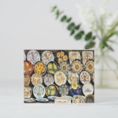 ペルージャ陶器 ポストカード (スタンド正面)