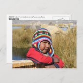 ペルーチャイルド – 少年 ポストカード (正面/裏面)